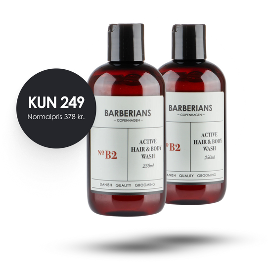 2x Active Hair & Body Wash - Barberians Copenhagen