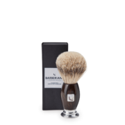 barberians copenhagen shaving brush super silvertip 2107 with box